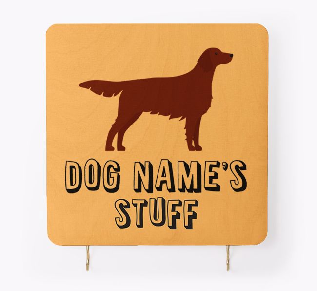 'Dog's Stuff' - Personalised {breedFullName} Lead & Collar Hanger